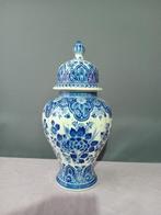 Grote Delfts Blauwe vaas dekselvaas Ram origineel dekselvaas, Antiek en Kunst, Ophalen of Verzenden
