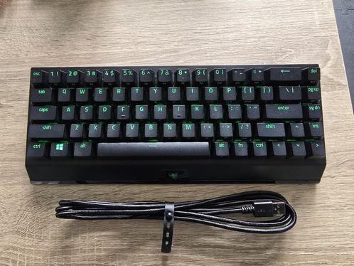 Razer BlackWidow V3 mini Hyperspeed keyboard, Computers en Software, Toetsenborden, Zo goed als nieuw, Qwerty, Draadloos, Gaming toetsenbord