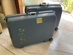 2 hardschalen koffers, Gebruikt, Hard kunststof, Slot, Minder dan 35 cm
