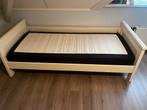 Mooie Eenpersoons Bedframe, Ophalen, 90 cm, Eenpersoons, Wit
