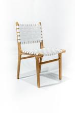 Witte leren stoelen, Huis en Inrichting, Stoelen, Ophalen, Wit, Nieuw, Hout