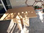Opvouwbare tafel, hout, zware kwaliteit, Huis en Inrichting, Tafels | Eettafels, Ophalen, Gebruikt, 100 tot 150 cm, 50 tot 100 cm