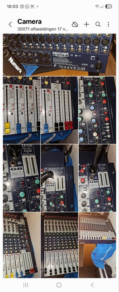 Soundcraft gb 12- 2, Ophalen, Zo goed als nieuw, 5 tot 10 kanalen, Microfooningang