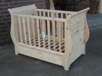 Grenen baby bedje Barok style, Ophalen, Nieuw, Lattenbodem, Minder dan 140 cm