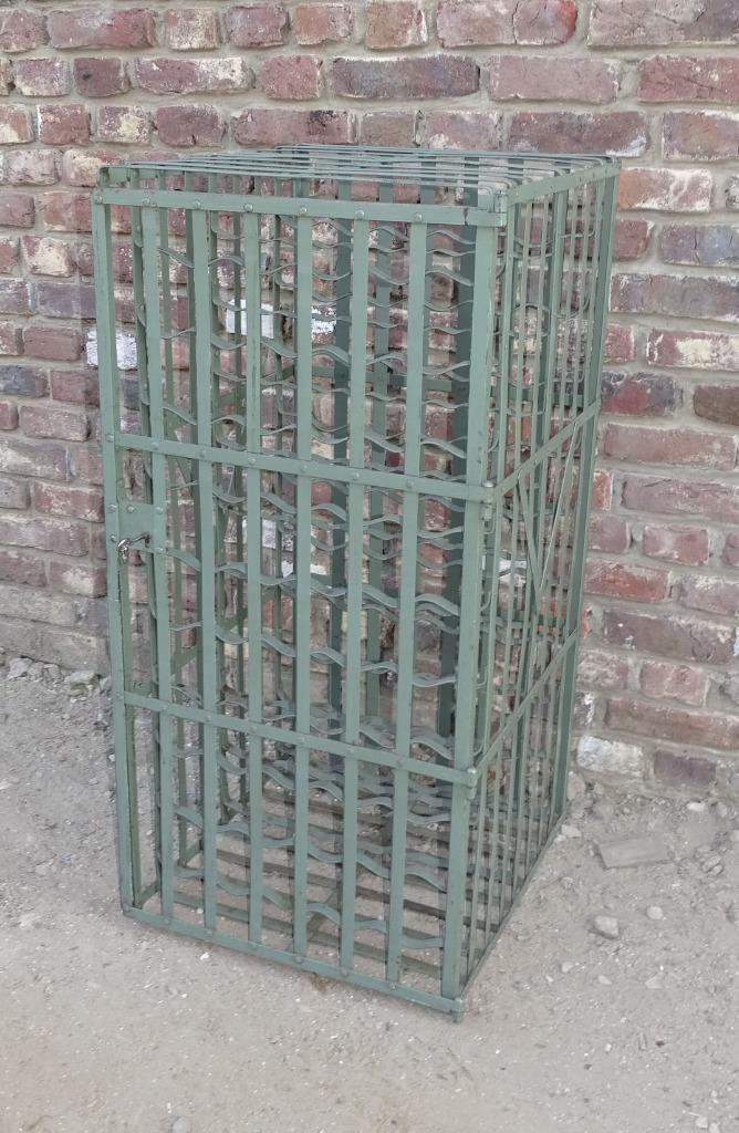 2 maal wijnflessenrek met afsluitbare deur wijnrek, Antiek en Kunst, Curiosa en Brocante, Ophalen