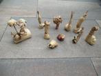 HOUTSNIJWERKEN 10 stuks handwerk lichte kleur zie beschr., Ophalen of Verzenden