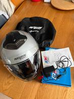 Nolan motorfietshem met communicatiesysteem, Motoren, Kleding | Motorhelmen, Ophalen, Nolan, Tweedehands, XL