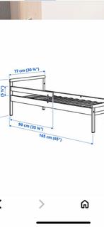 Peuterbed incl. matras, hoeslaken, dekbedovertrek, Ophalen, 70 tot 85 cm, 140 tot 160 cm, Zo goed als nieuw