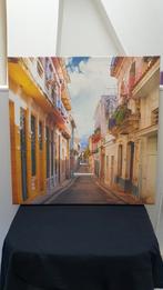 2 canvas schilderijen 50 x 50, Ophalen, Zo goed als nieuw