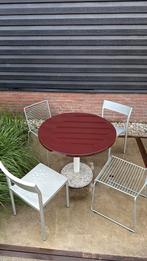 Keramische HAY tafel + 2x2 HAY stoelen, HAY, Tuinset, HAY, Ophalen of Verzenden