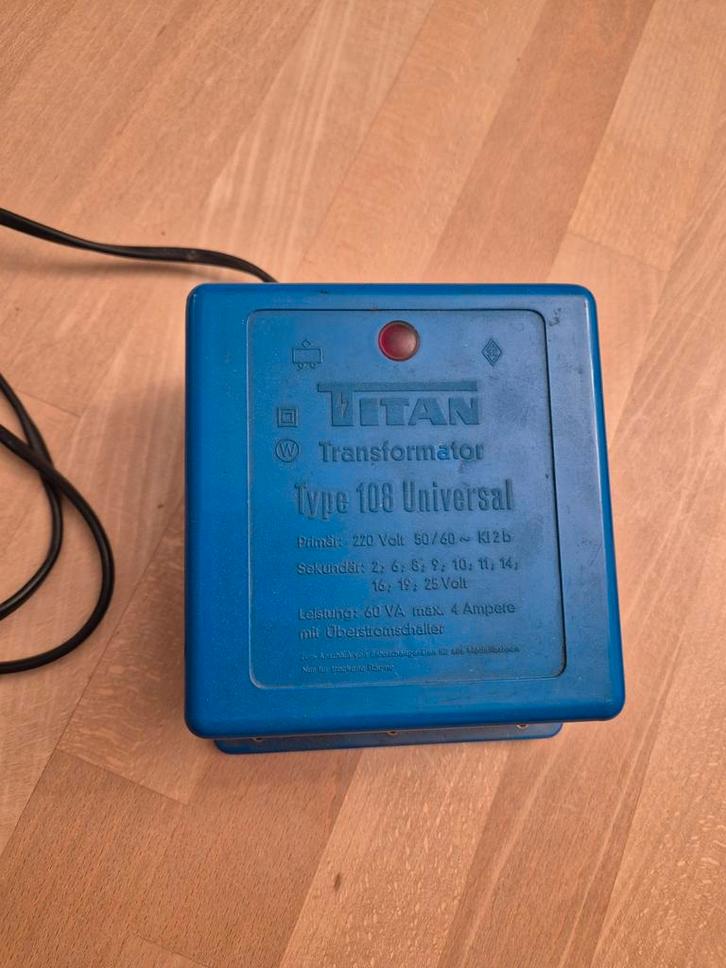 Titan Transformator - Zware Modelspoor Voeding, Hobby en Vrije tijd, Modeltreinen | H0, Gebruikt, Transformator of Voeding, Wisselstroom