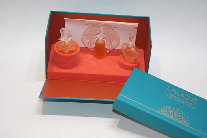 Lalique Diorama Les Introuvables / The Ultimate Collection, Verzamelen, Parfumverzamelingen, Nieuw, Miniatuur, Gevuld, Verzenden
