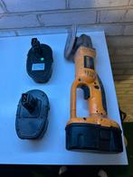 Slijper Dewalt & drie accu, Doe-het-zelf en Verbouw, Gereedschap | Boormachines, Ophalen of Verzenden, Zo goed als nieuw, Boor- en Schroefmachine