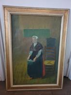 Kniertje schilderij op doek, van A. Dekkers, Antiek en Kunst, Kunst | Schilderijen | Klassiek, Ophalen