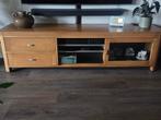 TV meubel Blank eiken patiné, Ophalen, Gebruikt, 150 tot 200 cm, Eikenhout
