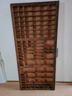 Antieke, letterzetbak, letterbak. Vintage. 82 5 cm x 37 cm., Huis en Inrichting, Ophalen