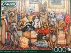 Puzzel 1000 st Falcon de Luxe:Honden op een bank, Ophalen of Verzenden, Zo goed als nieuw