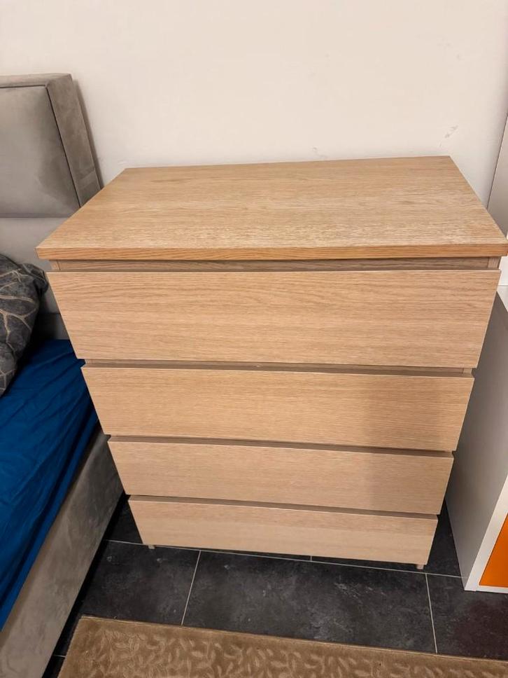 ikea malm ladekast (4 lades), Huis en Inrichting, Kasten | Ladekasten, Gebruikt, Minder dan 100 cm, 50 tot 100 cm, 25 tot 50 cm
