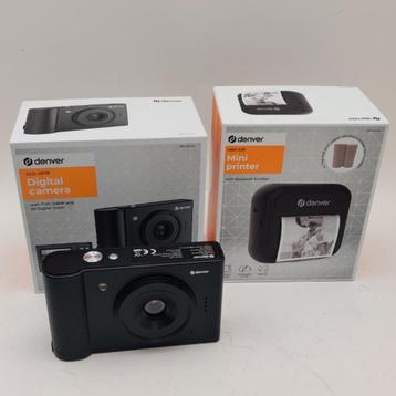 Denver DCA-4811B Retro compact camera + mini printer €39.99 beschikbaar voor biedingen