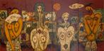 Lakschilderij Pham Trinh, Antiek en Kunst, Kunst | Niet-Westerse kunst, Ophalen of Verzenden