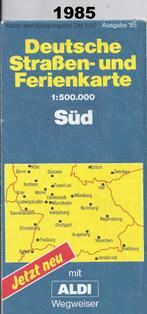 Ws7 plattegrond zuid duitsland -, Boeken, Atlassen en Landkaarten, Ophalen of Verzenden, Gelezen, Duitsland, Landkaart