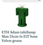 Eth Adam Lamp groen velvet - Nieuw in de doos., Nieuw, Ophalen of Verzenden, Modern, Minder dan 50 cm