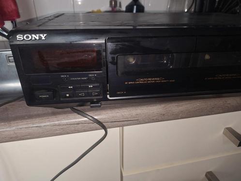 Sony Dubbele Cassettedeck - Perfecte Staat!, Audio, Tv en Foto, Cassettedecks, Dubbel, Sony, Auto-reverse, Tape counter, Ophalen of Verzenden