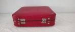 K334 Rode stewardess koffer vintage in goede staat, Sieraden, Tassen en Uiterlijk, Koffers, Overige materialen, 35 tot 45 cm, Gebruikt