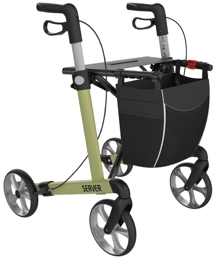 Rollator SERVER Lichtgewicht mét gratis servicebeurt, Diversen, Rollators, Nieuw, Lichtgewicht, Opvouwbaar, Ophalen
