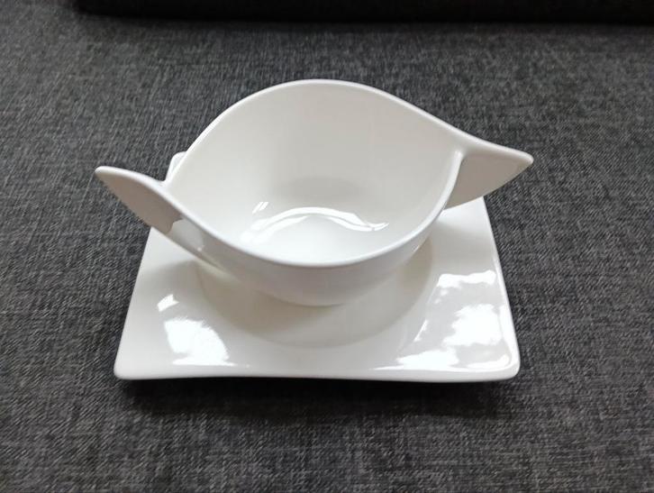 Villeroy & Boch New Wave Soepkom met Schotel (6 stuks), Huis en Inrichting, Keuken | Servies, Zo goed als nieuw, Kom(men), Effen
