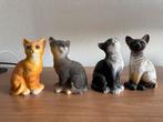 4 kattenbeeldjes, Verzamelen, Beelden en Beeldjes, Ophalen of Verzenden, Zo goed als nieuw