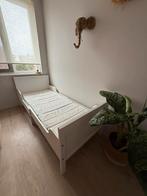 Peuterbed verstelbaar incl. matras, Ophalen, Eenpersoons, Wit, Hout