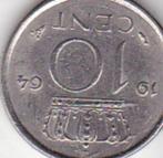 10 cent 1964 nederland, Postzegels en Munten, Munten | Nederland, Verzenden, Koningin Juliana, 10 cent