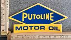 Vintage sticker Putoline Motor oil lichtblauw logo merk, Ophalen of Verzenden, Nieuw, Overige typen