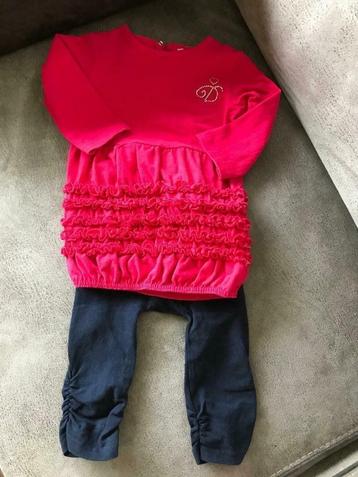 superleuke ZGAN set van Dirkje Jurkje & legging maat 74 beschikbaar voor biedingen