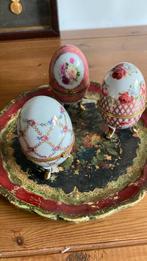 Drie porceleine eieren Limoge, Ophalen