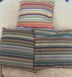 Decoratieve (Missoni-Stijl) kussens - set van 3, Ophalen of Verzenden, Zo goed als nieuw, Overige kleuren, Vierkant