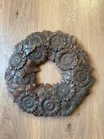 Krans hout met zonnebloemen, Ophalen of Verzenden, Zo goed als nieuw