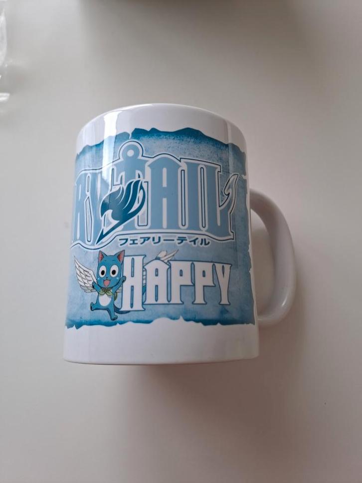 Fairy Tail Mok Happy, Verzamelen, Glas en Borrelglaasjes, Zo goed als nieuw, Overige typen, Ophalen of Verzenden