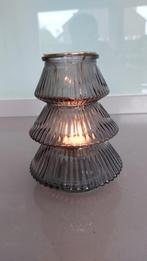 grijs / taupe waxine houder, Ophalen of Verzenden, Grijs, Overige materialen, Minder dan 25 cm