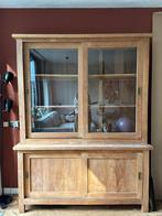 Grote, degelijke teak houten buffetkast, Huis en Inrichting, Ophalen, Met plank(en), 200 cm of meer, 150 tot 200 cm