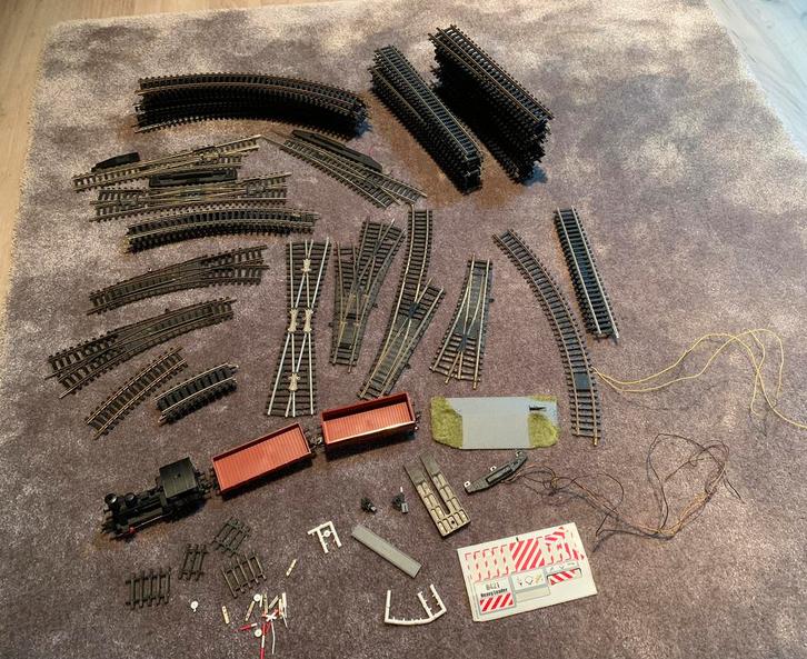 Fleischmann 4000 ''ANNA'' Werk lok Stoomlocomotief + rails, Hobby en Vrije tijd, Modeltreinen | H0, Zo goed als nieuw, Treinset