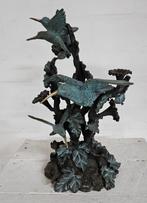 4 KOLIBRIES / BRONZEN BEELD / VOGEL, Verzamelen, Ophalen of Verzenden, Nieuw, Vogel, Beeldje of Figuurtje