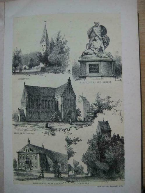 097 / Schildwolde / Beerta / Slochteren  Litho 1876, Antiek en Kunst, Kunst | Litho's en Zeefdrukken, Ophalen of Verzenden