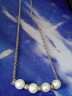 Elegantie Parel Bar Ketting 4#, Overige materialen, Verstelbaar, Verzenden, Wit