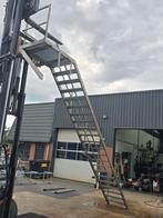 Stalen trap met bordes gegalv/rvs. Hoog 4.6mtr. Nob099, Ophalen, Zo goed als nieuw, 2 tot 4 meter