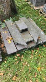 Chinees hardsteen vijverrand u-profiel 5m plus hoekstukken, Ophalen, Gebruikt