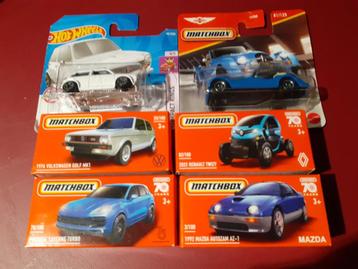 5 Matchbox en 1 HotWheels voor 10 euro beschikbaar voor biedingen