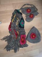 Hema set setje winter muts shawl wanten sjaal 110 116, Kinderen en Baby's, Kinderkleding | Mutsen, Sjaals en Handschoenen, Gebruikt
