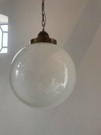 Prachtige witte bollamp van opaalglas, Minder dan 50 cm, Glas, Gebruikt, Ophalen
